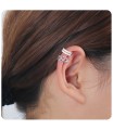 10mm CZ Stones Ear Cuff EC-1148